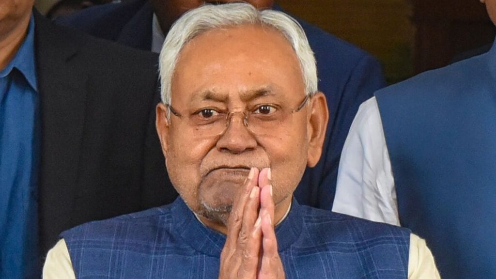 Nitish Asks Pvt Company Official to Expedite Road Project, Offers to Touch His Feet | WATCH