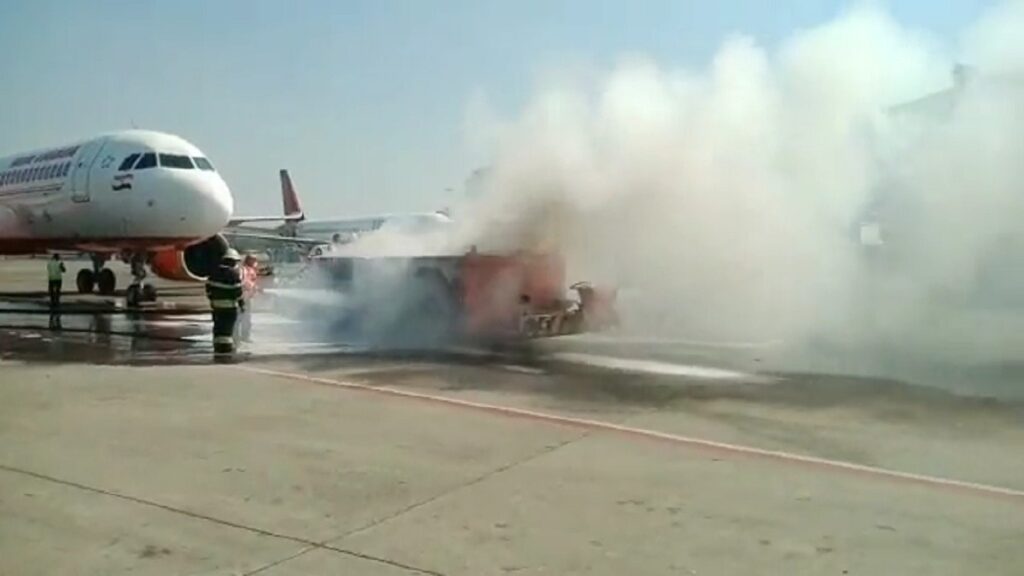 Mumbai Airport Security Breach: Fire Breaks Out in Illegally Transported Chemical