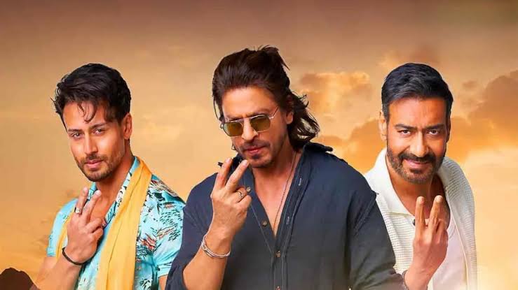 Shah Rukh Khan, Ajay Devgn and Tiger Shroff