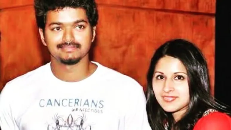 Vijay and Wife Sangeetha
